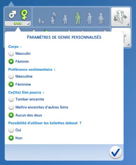 Création de Sims