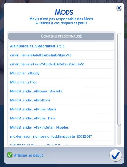 Mes mods Sims 4