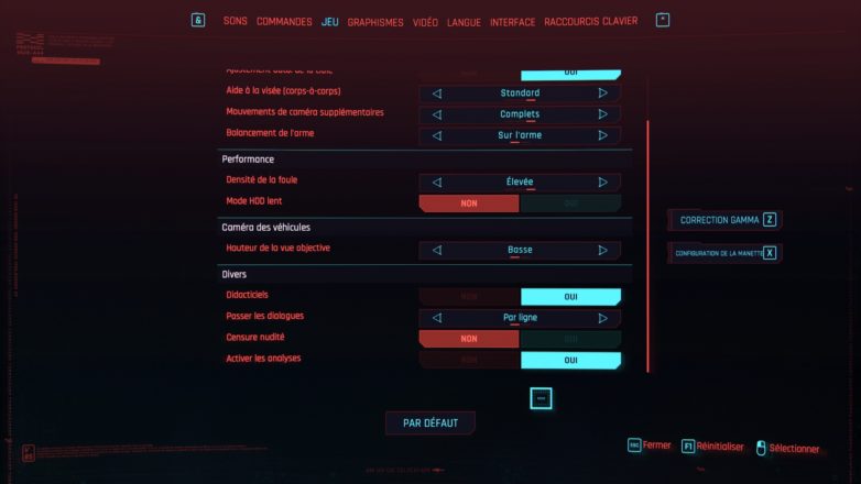 Personnalisation du personnage Cyberpunk 2077 02