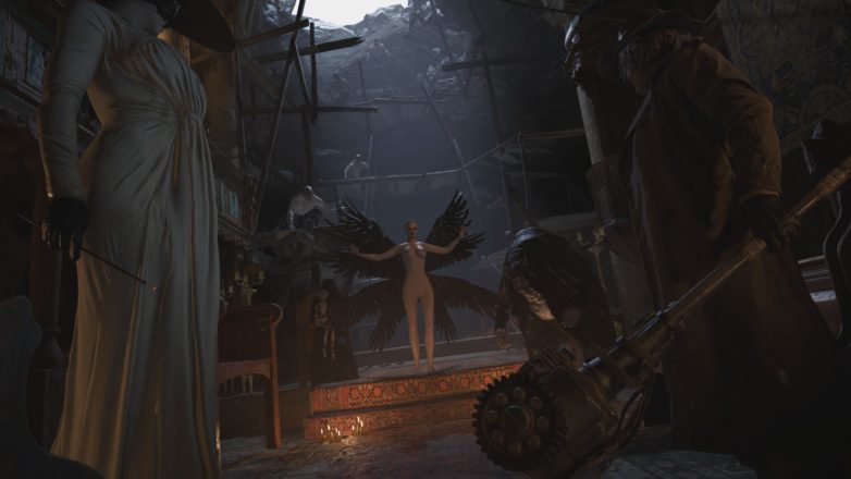 Mère Miranda nue dans Resident Evil Village